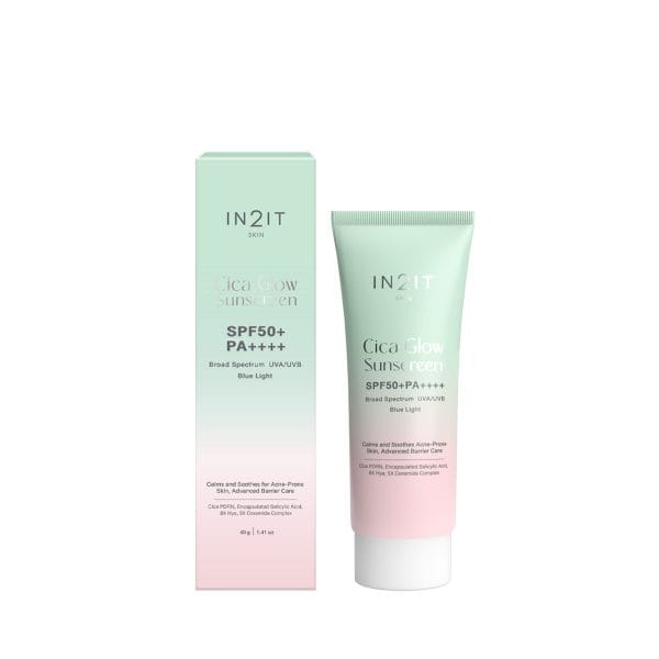 IN2IT Cica Glow Sunscreen SPF50+ PA++++​ [CGS] กันแดดผิวโกลว์
