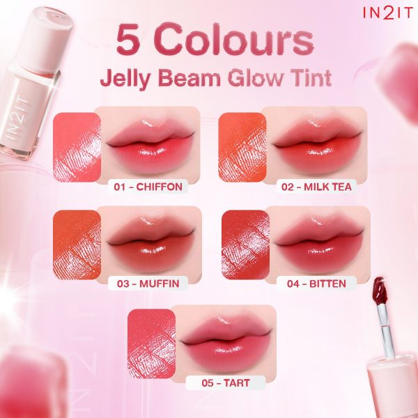 IN2IT Jelly Beam Glow Tint - ลิปทิ้นท์เนื้อเจลลี่ (JGT) - Image 2